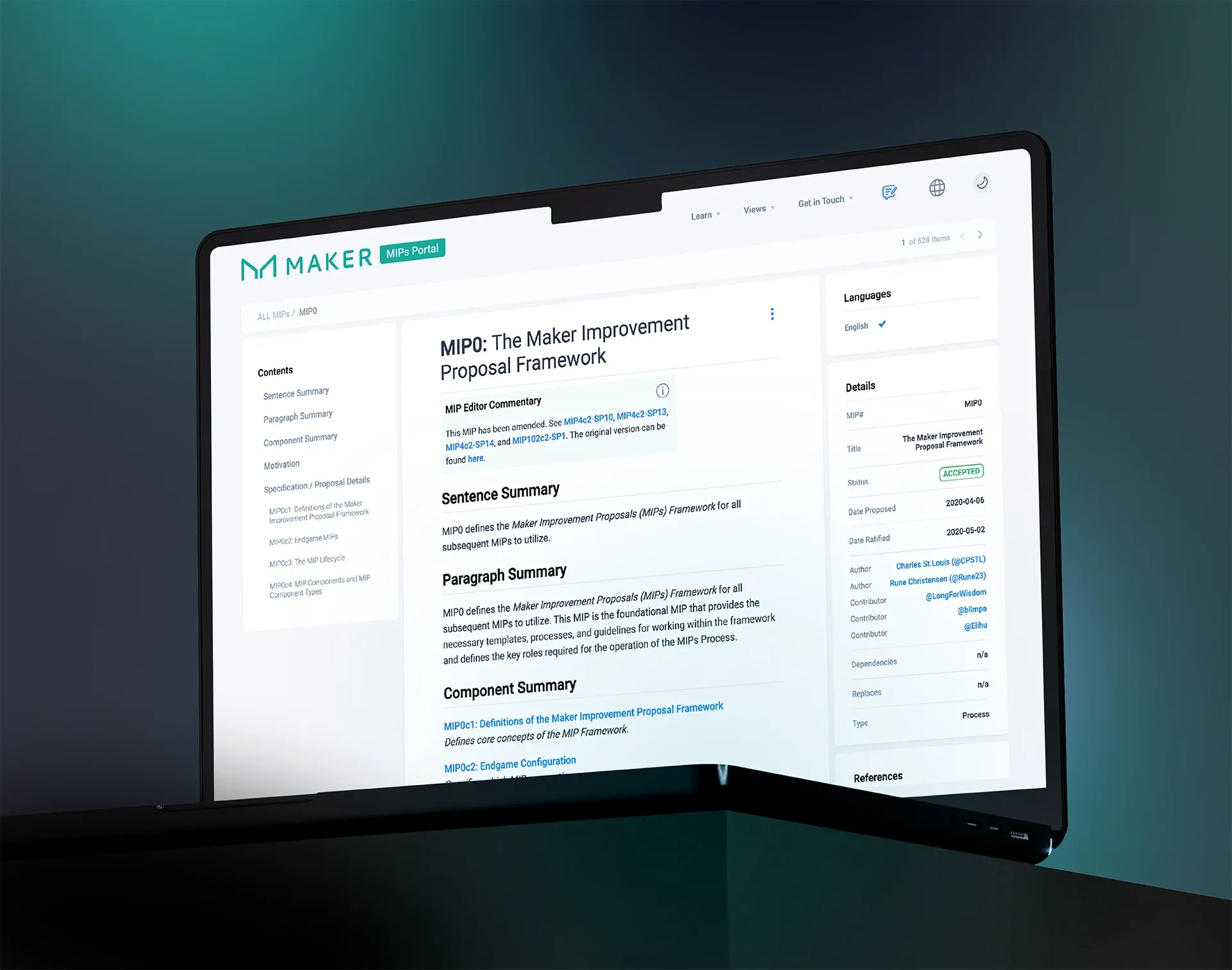 Sky (MakerDAO) MIPs Portal  cover
